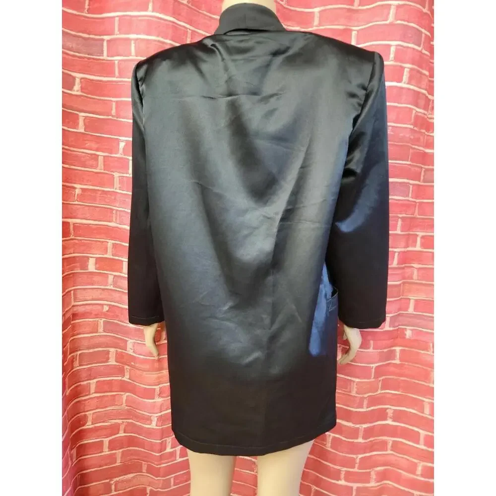 GERARD DAREL PARIS Made in France Ex-aequo 70's Black Jacket blazer 36/S/4 #C7